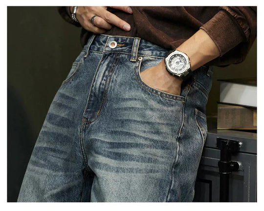 Damen Bequeme Weite Jeans Für Jeden Anlass