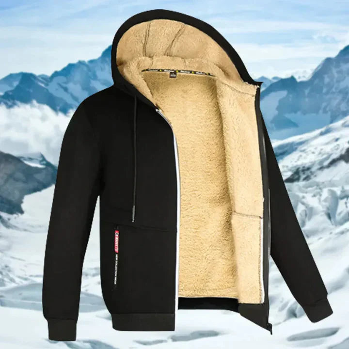 Herren Winterjacke mit Kapuze und Fleece