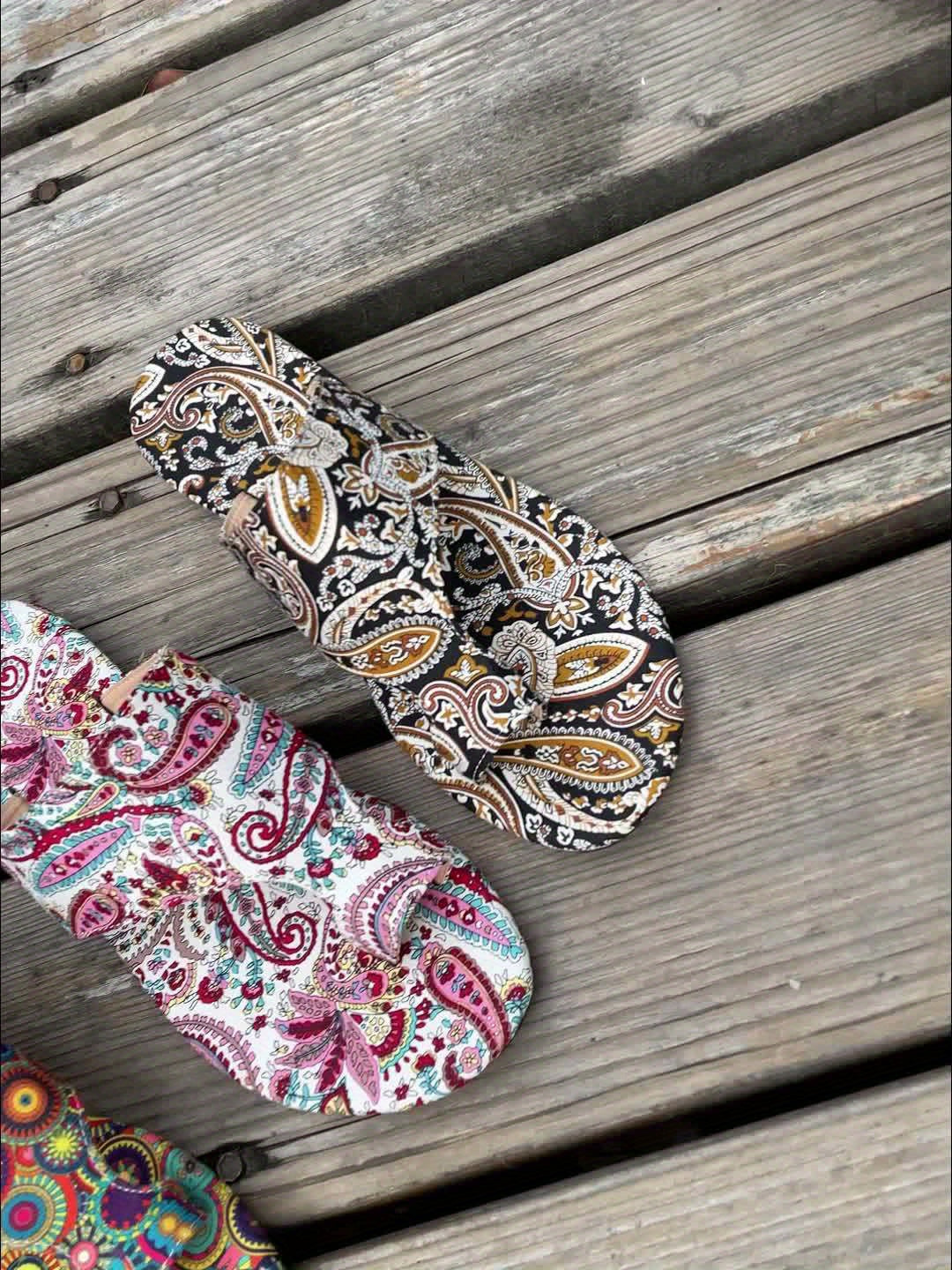 Flip Flops Damen Floral Komfort