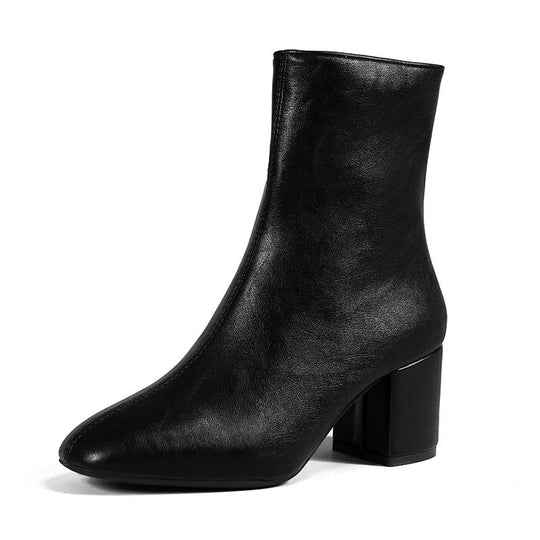 Damen Trendige Lackleder Stiefeletten Bequem Alltag