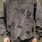 Herren Sweatshirt Mit Trendigem Print Für Alltag