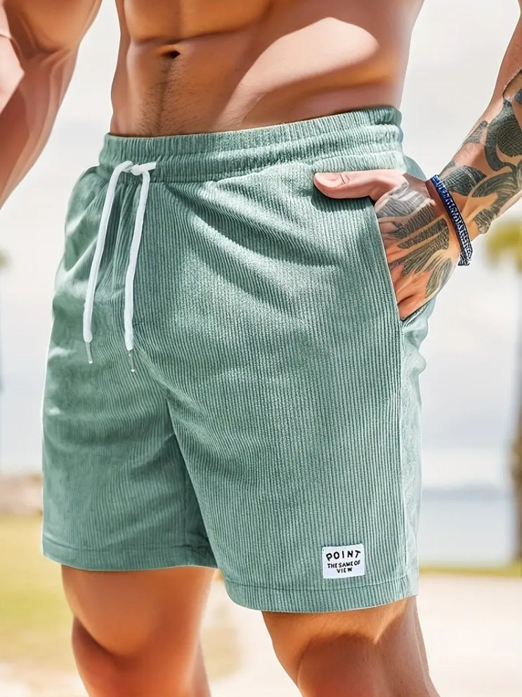Cord Shorts Herren Schnürung Kordelzug