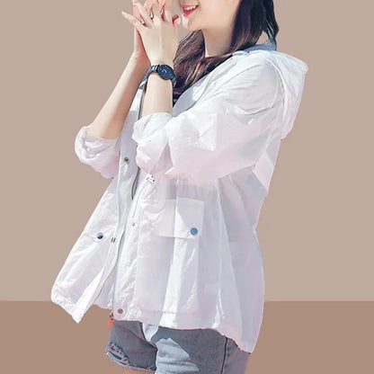 Damen UV Schutz Sommerjacke Leicht Bequem