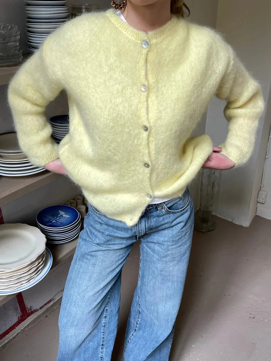 Pullover Lässig Button Up Elegant