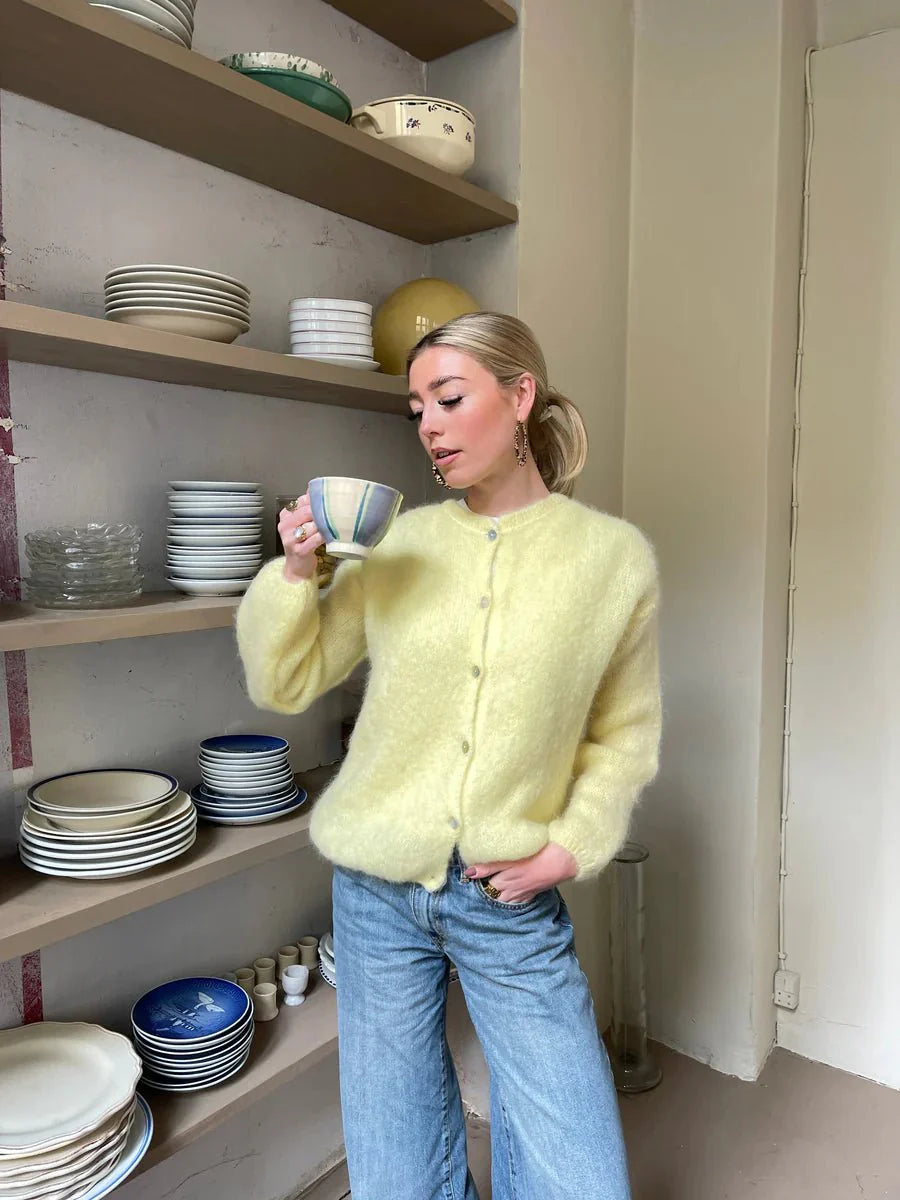 Pullover Lässig Button Up Elegant