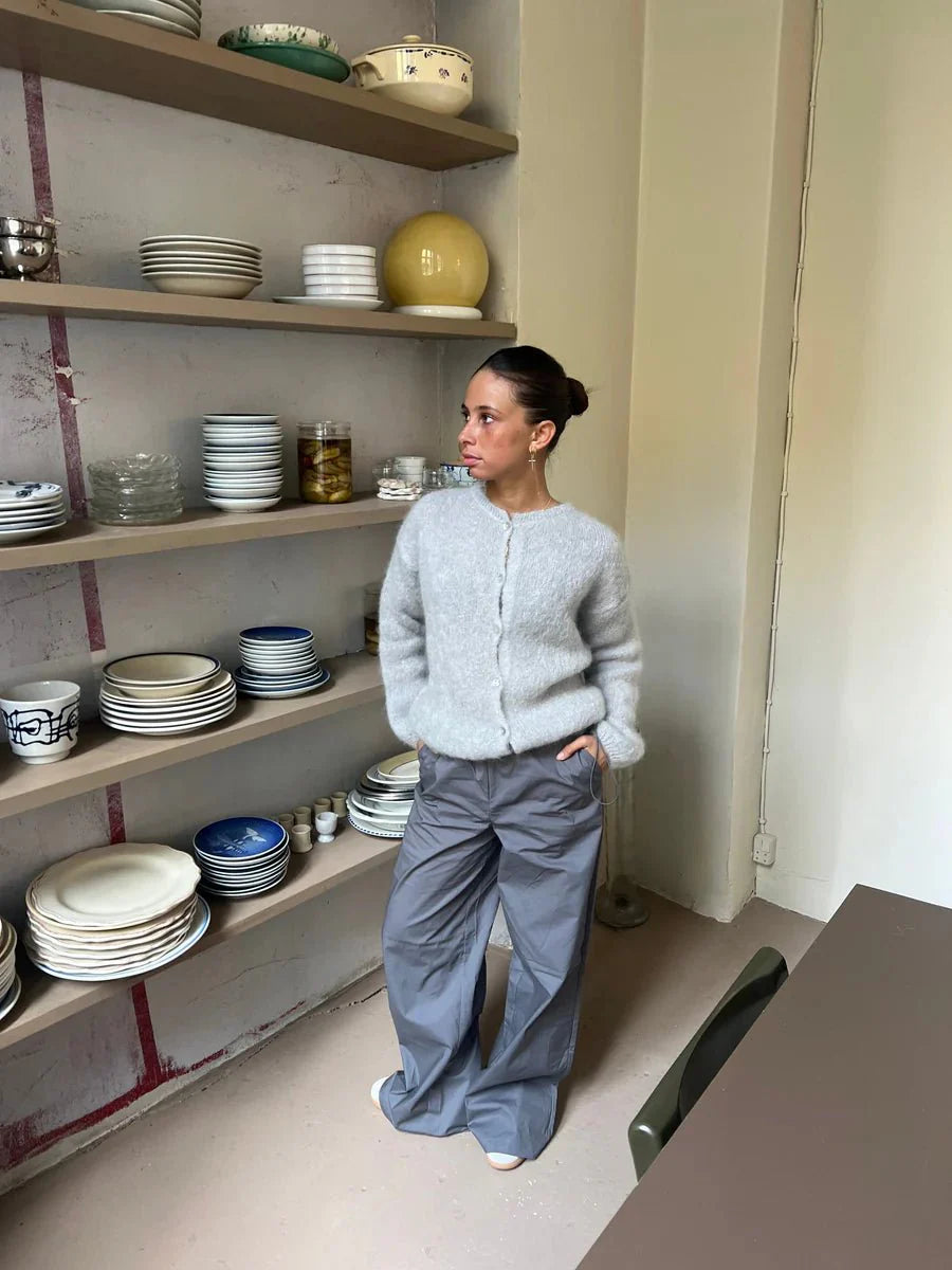 Pullover Lässig Button Up Elegant