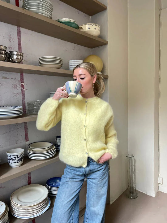 Pullover Lässig Button Up Elegant