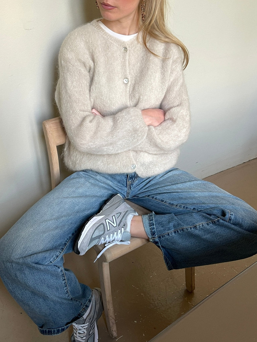 Pullover Lässig Button Up Elegant