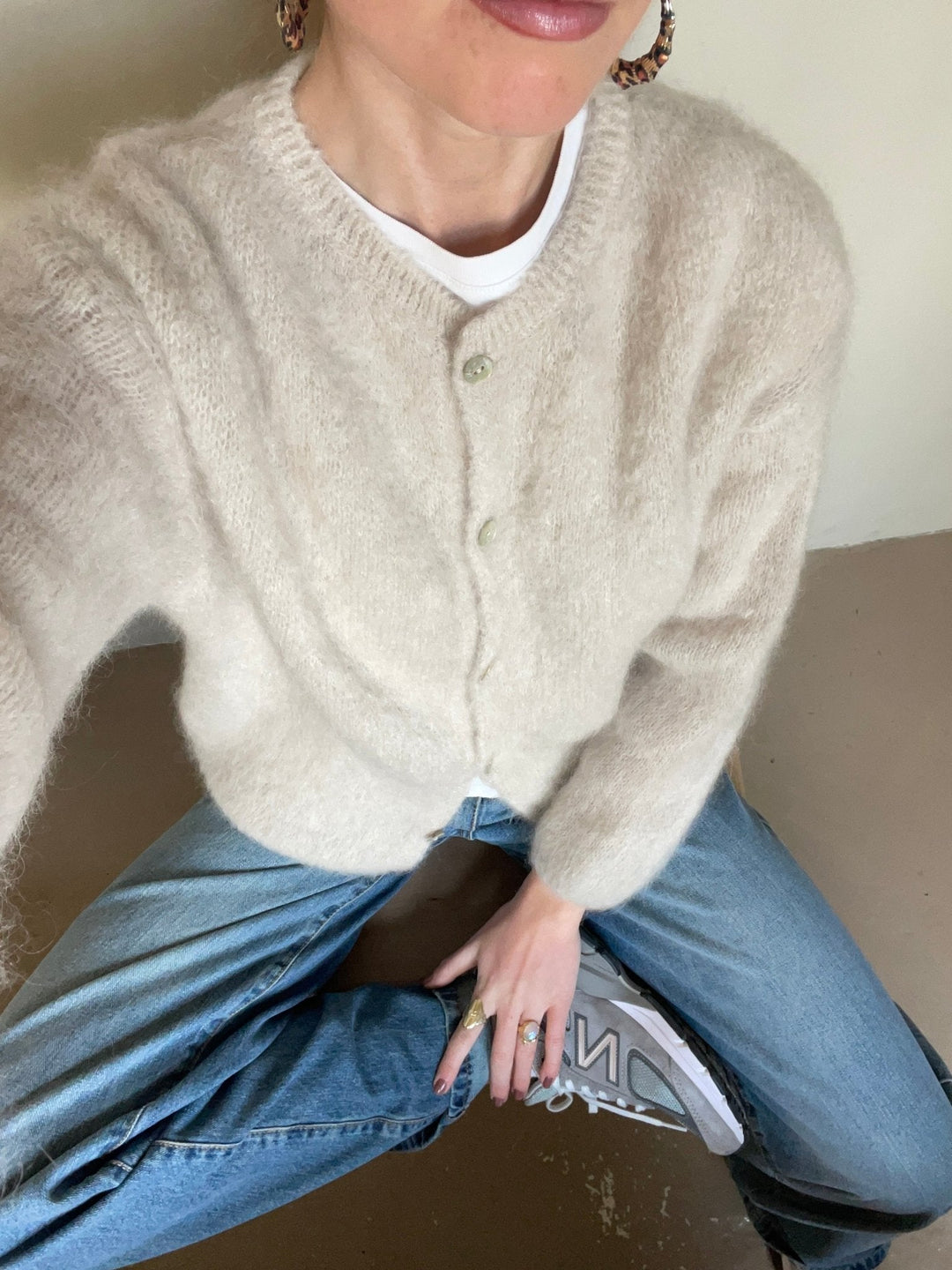 Pullover Lässig Button Up Elegant