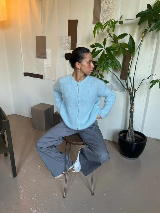 Pullover Lässig Button Up Elegant