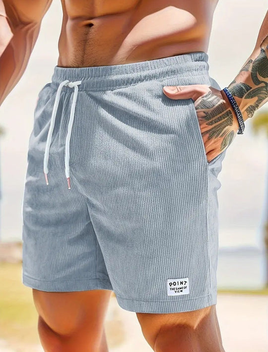 Cord Shorts Herren Schnürung Kordelzug