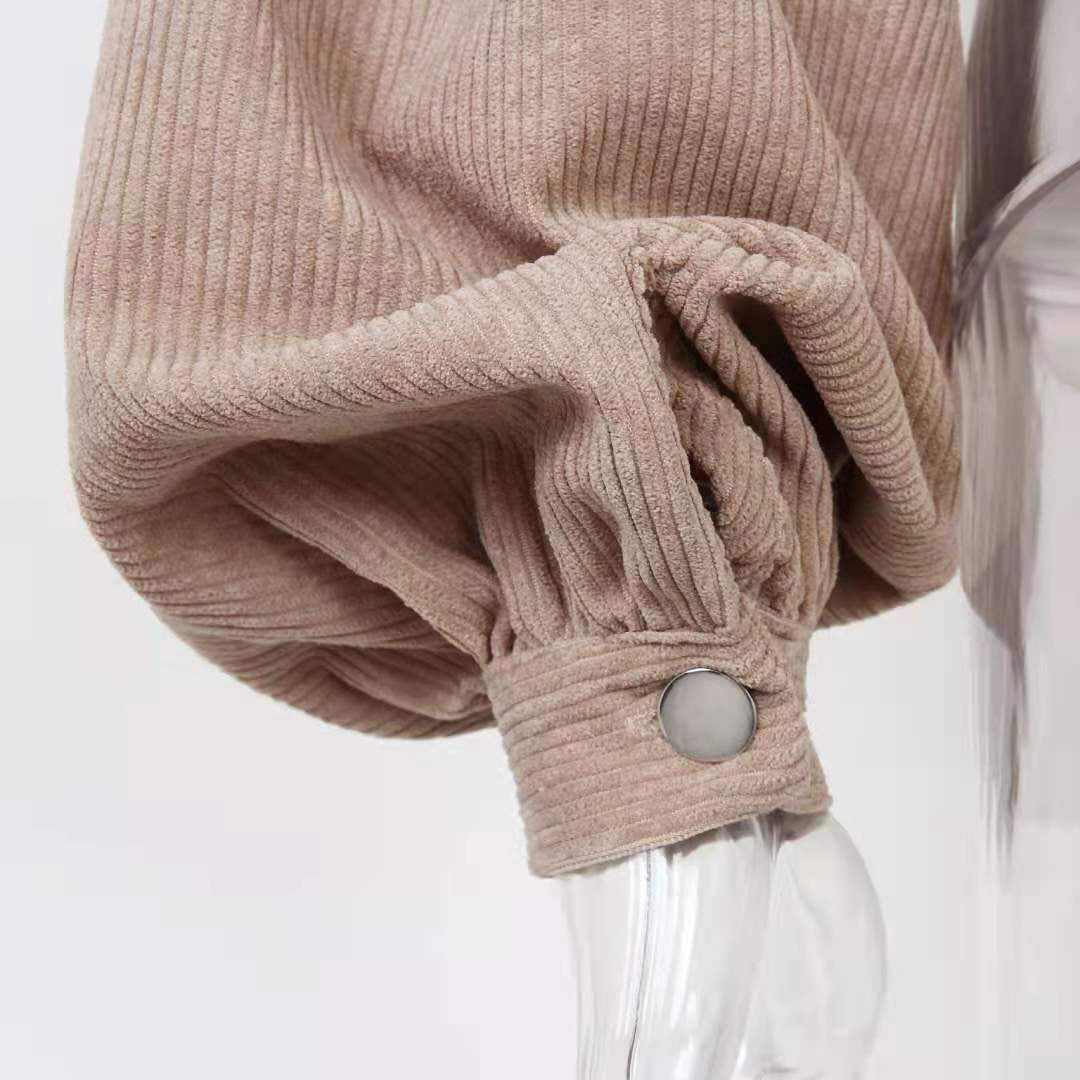 Damen Cordjacke Kurz Für Lässigen Stil