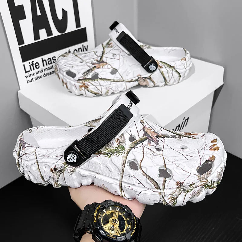 Herren Slip on Clogs Sandalen