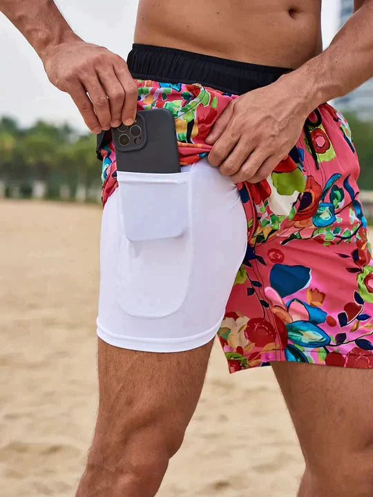 Herren Badeshorts Aus Leichtem Schnell Trocknendem Stoff