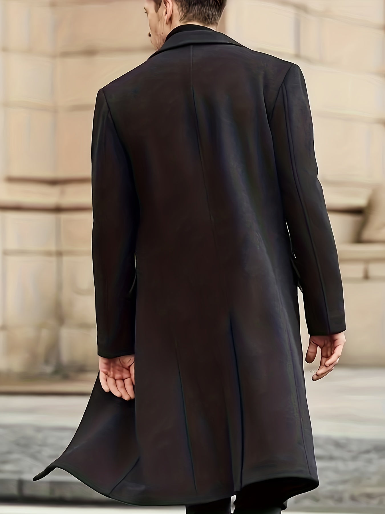 Trenchcoat Herren Große Größen Reverskragen Klassisch