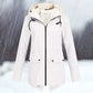 Damen Wind Und Wasserdichte Jacke Mit Kapuze Und Verdickung
