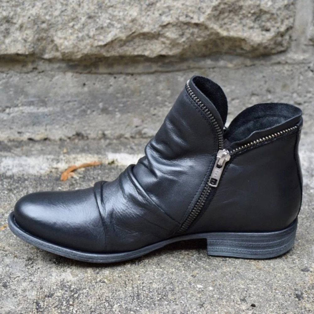Damen Stiefeletten Schwarz Wasserdicht
