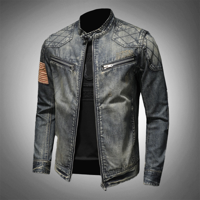 Fudus | Robuster Denim Motorradjacke
