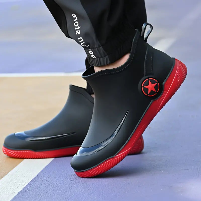 Herren Kurze Wasserdichte Regenstiefel Mit Komfort