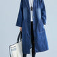 Langer Denim Trenchcoat
