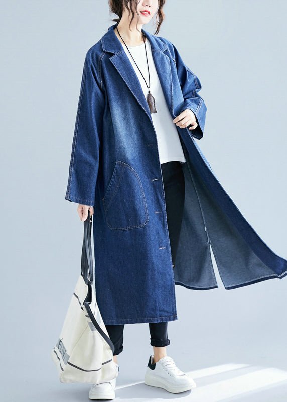Langer Denim Trenchcoat