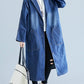 Langer Denim Trenchcoat