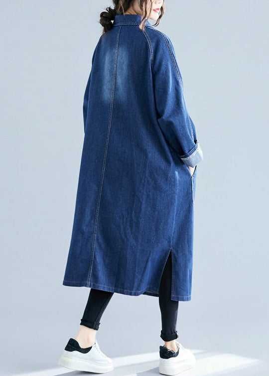 Langer Denim Trenchcoat