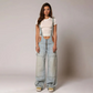 Damen Tiefenge Jeans Overall Bequem Für Alltag