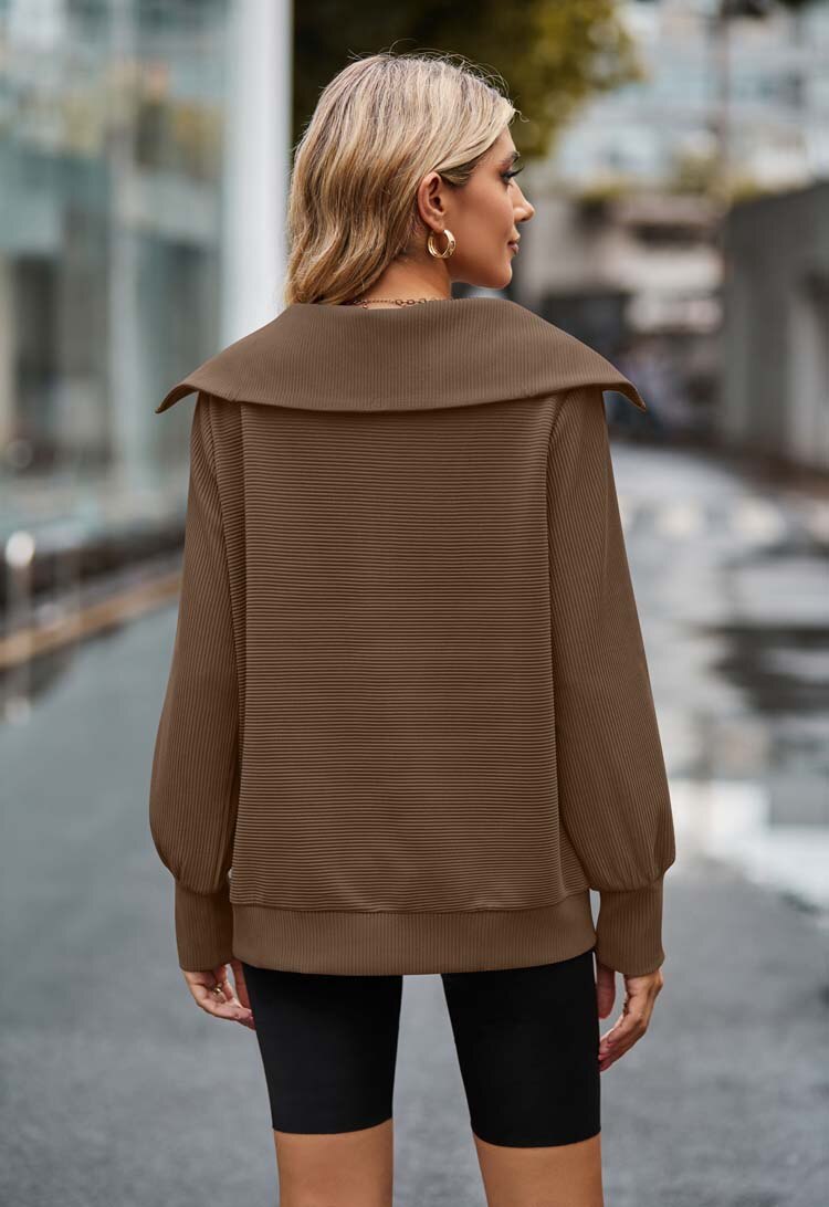Damen Trendiger Pullover Bequem Für Alltag