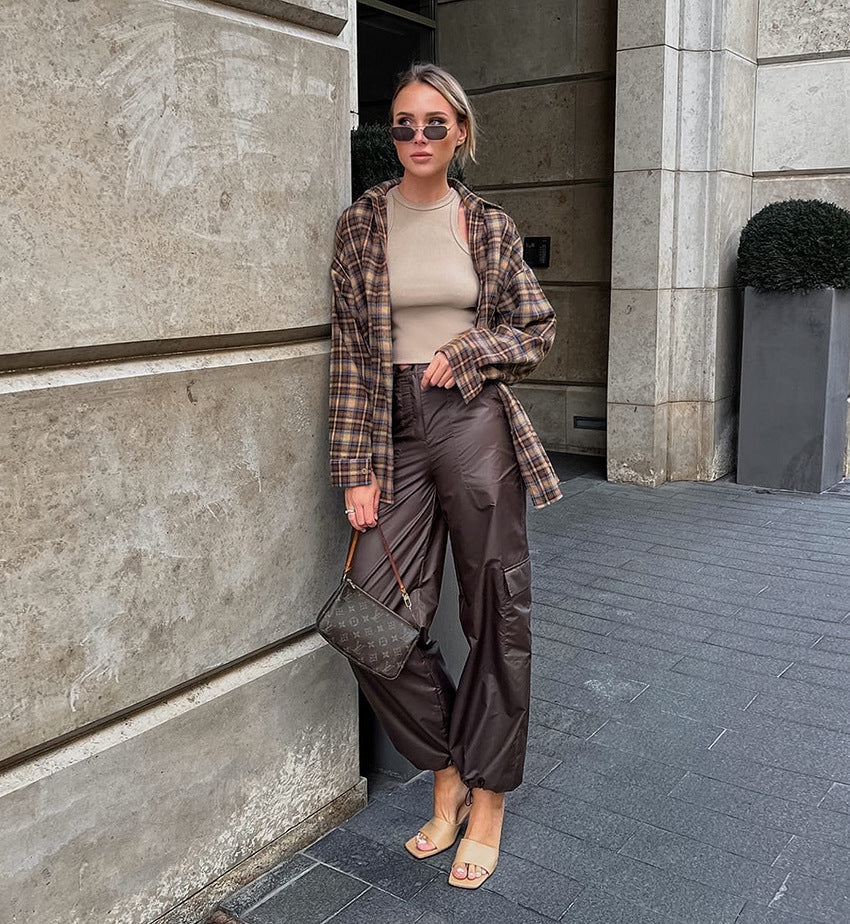 Fudus | Vintage kariertes Oversize Hemd