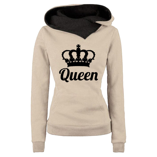 Damen Hausanzug Jogginganzug Buchstabenprint Kapuze Bequem Atmungsaktiv