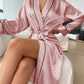 Kimono Klassisch Satin Robe Entspannung