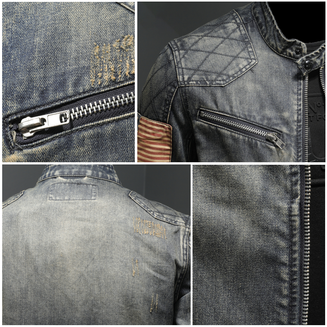 Fudus | Robuster Denim Motorradjacke