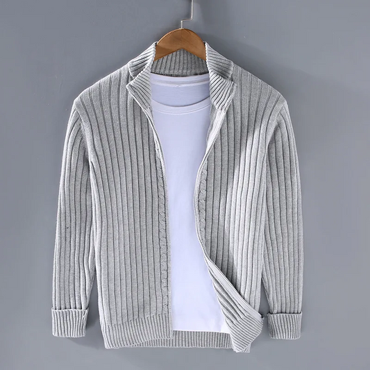 Rollkragenstrickjacke für Männer