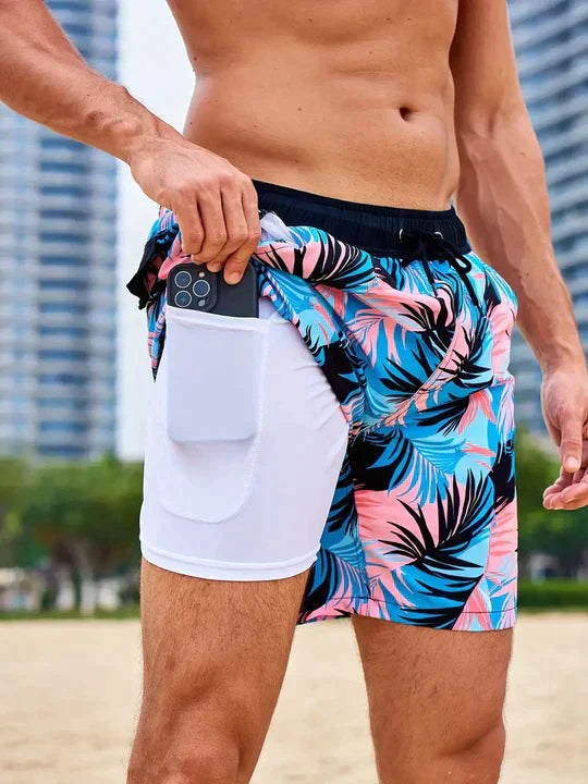 Herren Badeshorts Aus Leichtem Schnell Trocknendem Stoff