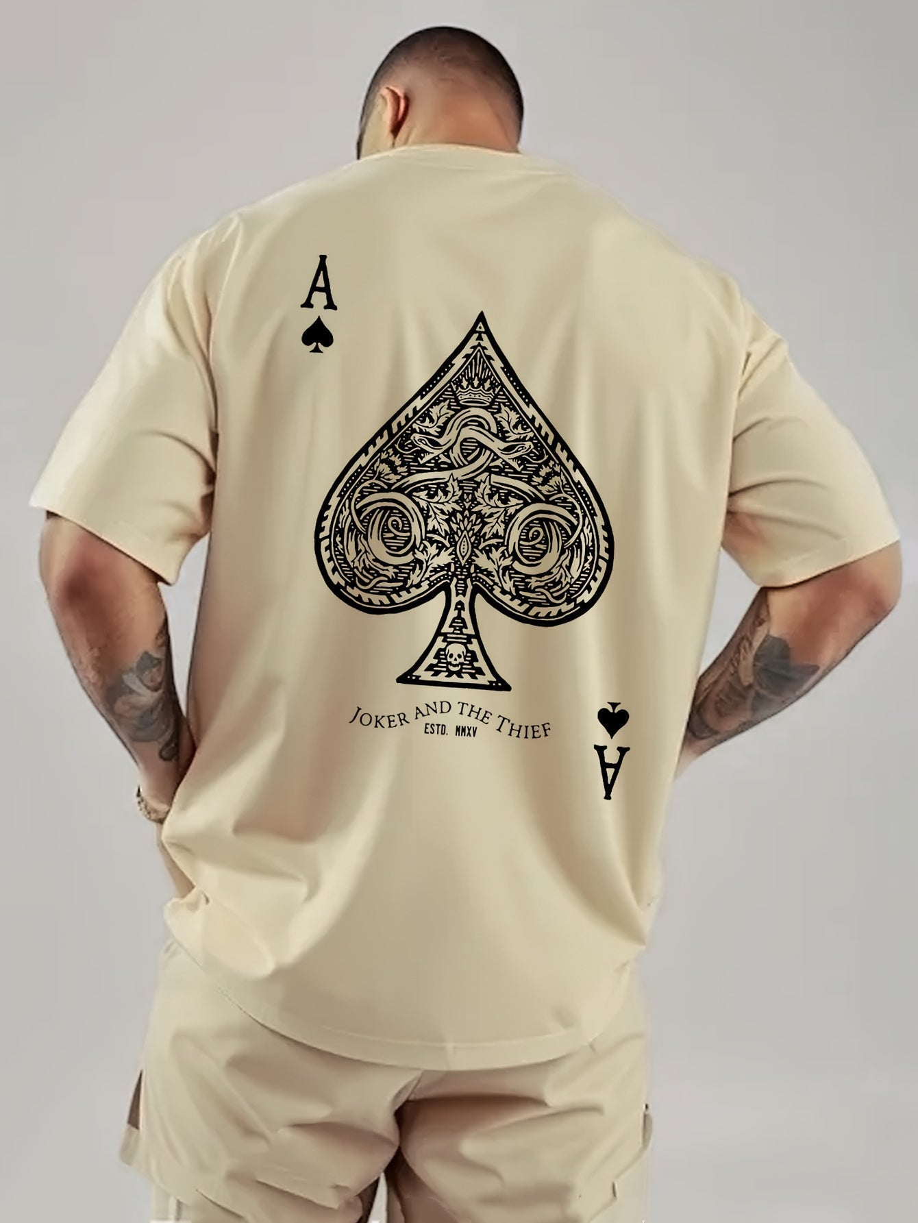 Fudus | Weinlese Ace of Spades Druck Sommer T-shirt