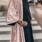 Fudus | Mantel Strickjacke Mit Pailletten