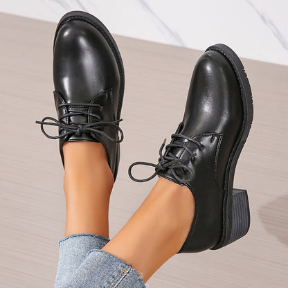 Damen Schwarze Orthopädische Schnürschuhe