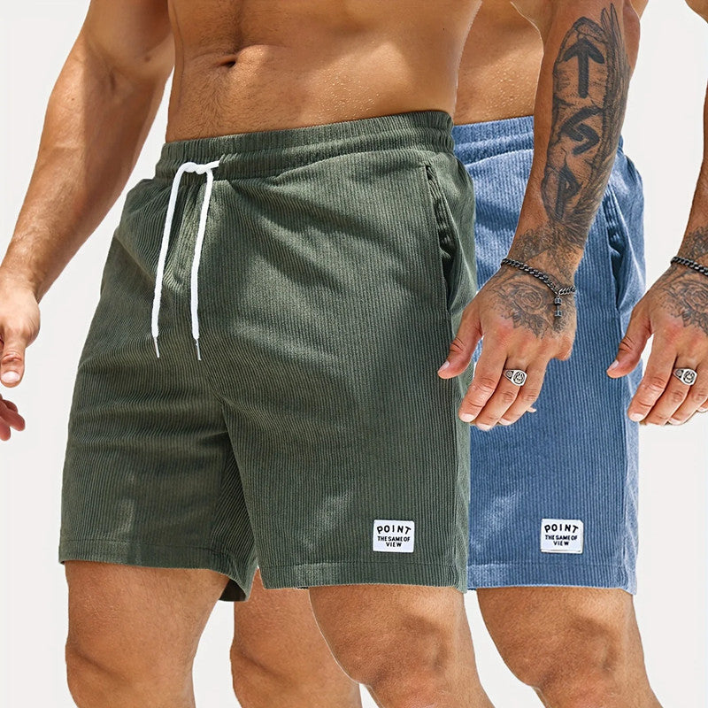 Cord Shorts Herren Schnürung Kordelzug