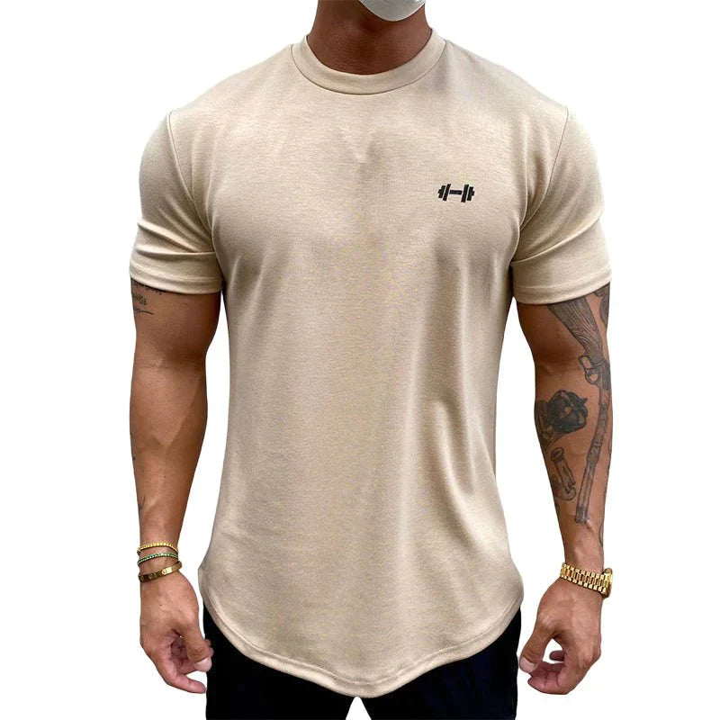 Herren Sport T-Shirt Aus Baumwolle