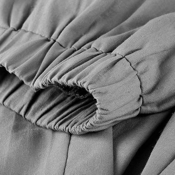 Damen Baumwoll Leinen Haremshose