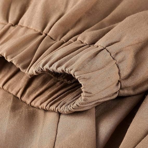 Damen Baumwoll Leinen Haremshose