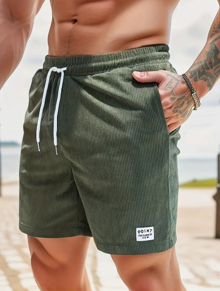 Cord Shorts Herren Schnürung Kordelzug