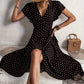 Damen Wickelkleid Mit Punkten Für Jeden Tag