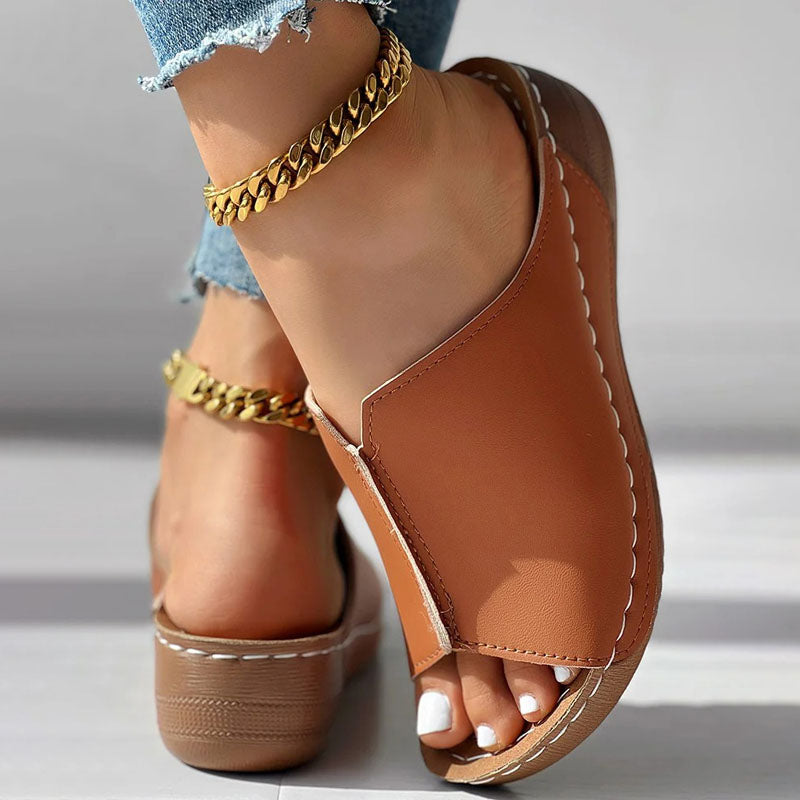 Damen Elegante Keil Pantoletten