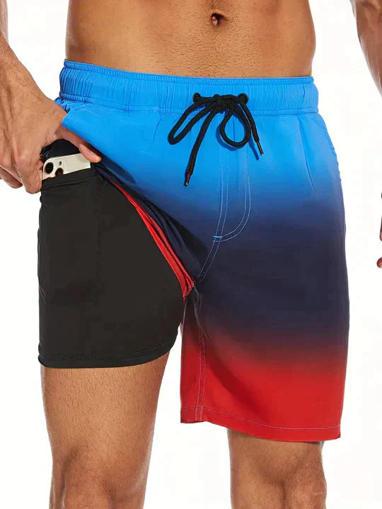 Herren Badeshorts Aus Leichtem Schnell Trocknendem Stoff