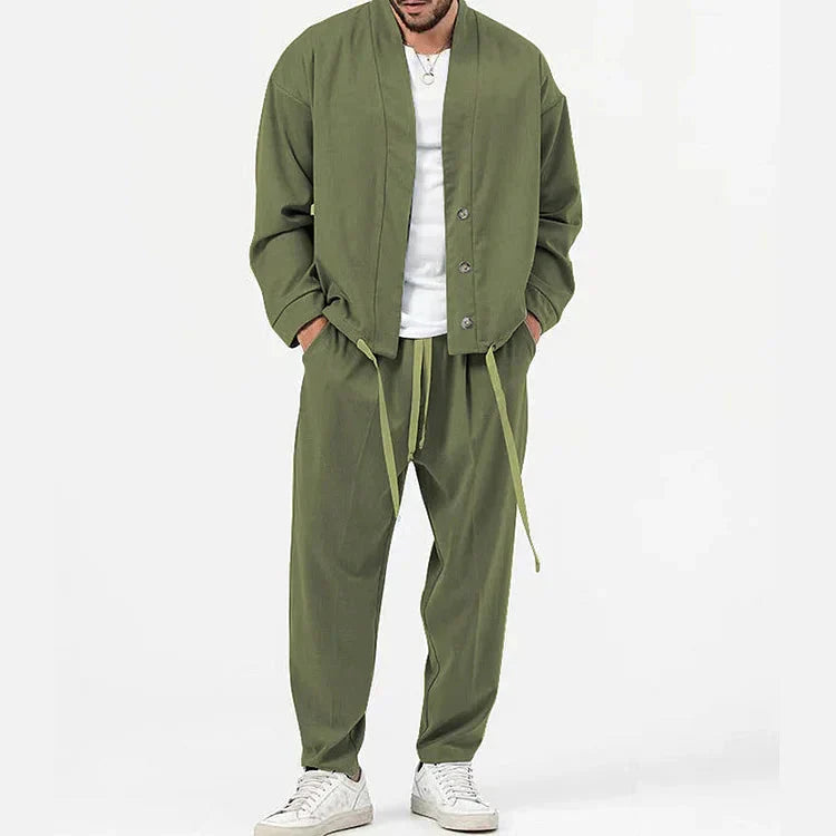 Fudus | 2-teiliges Blazer Set Mit Hose Und Kordelzug