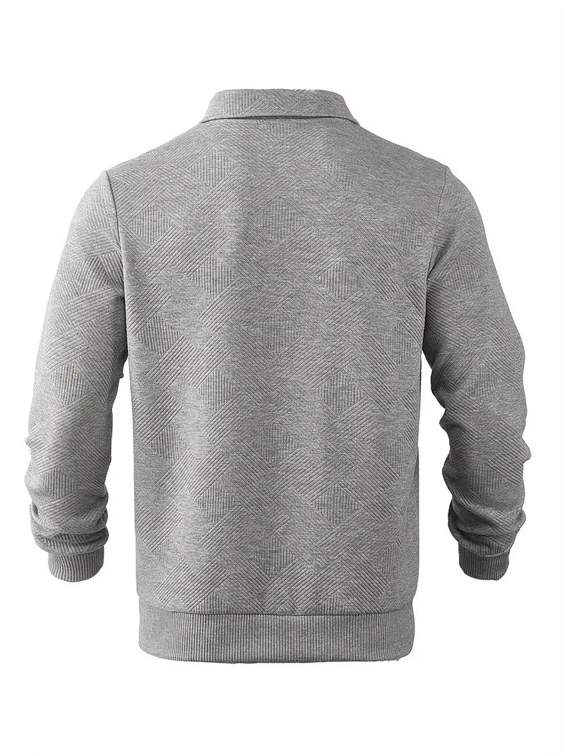 Geometrischer Herrenpullover