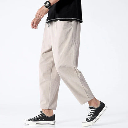 Herren Baggy Hose Beige