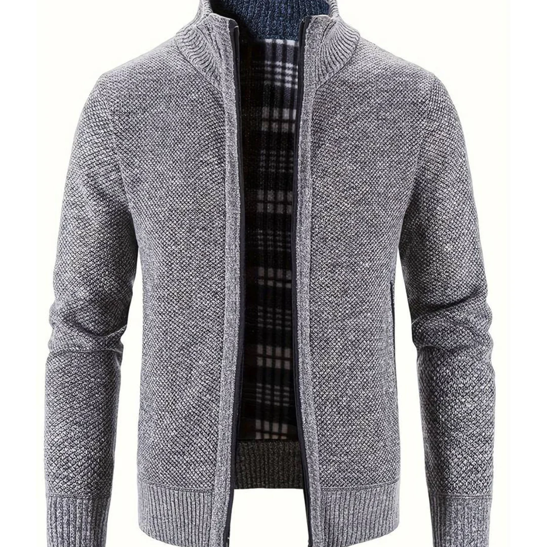 Herren Strickjacke Mit Reißverschluss Strickjacke